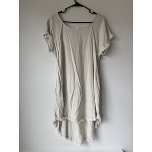 YIAYIA PONYTAIL WOMEN'S dress s linen blend Fringe